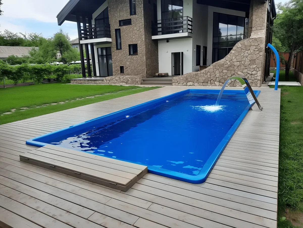 Композитный бассейн Laguna 9 — вид сверху в Кургане