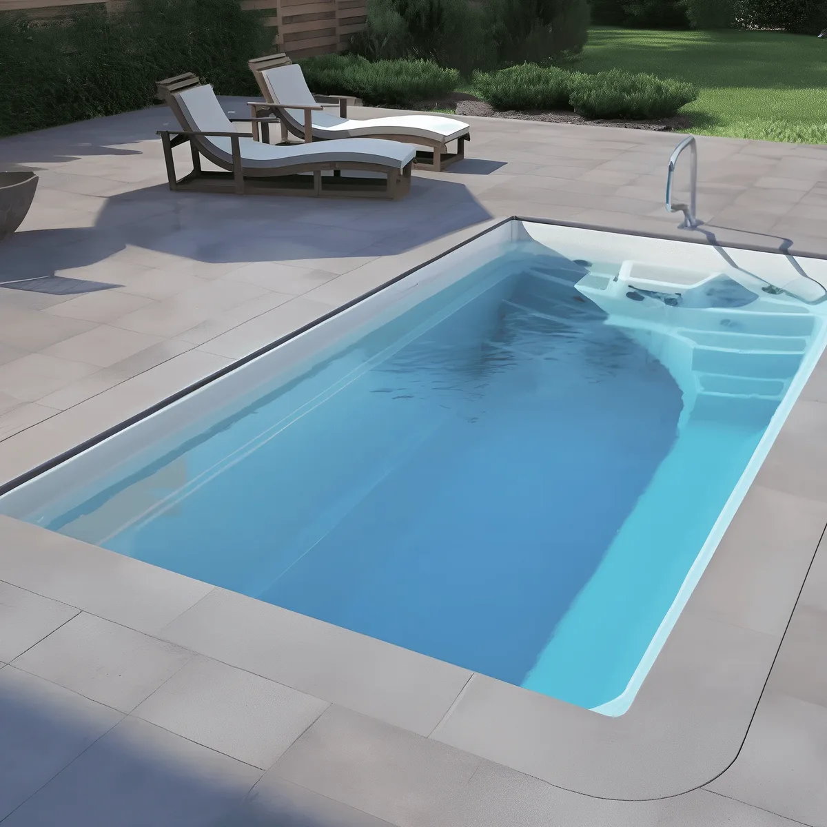 Композитный бассейн Laguna 5 — вид сверху в Кургане